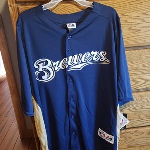 New mens brewers jersey size 2xl
